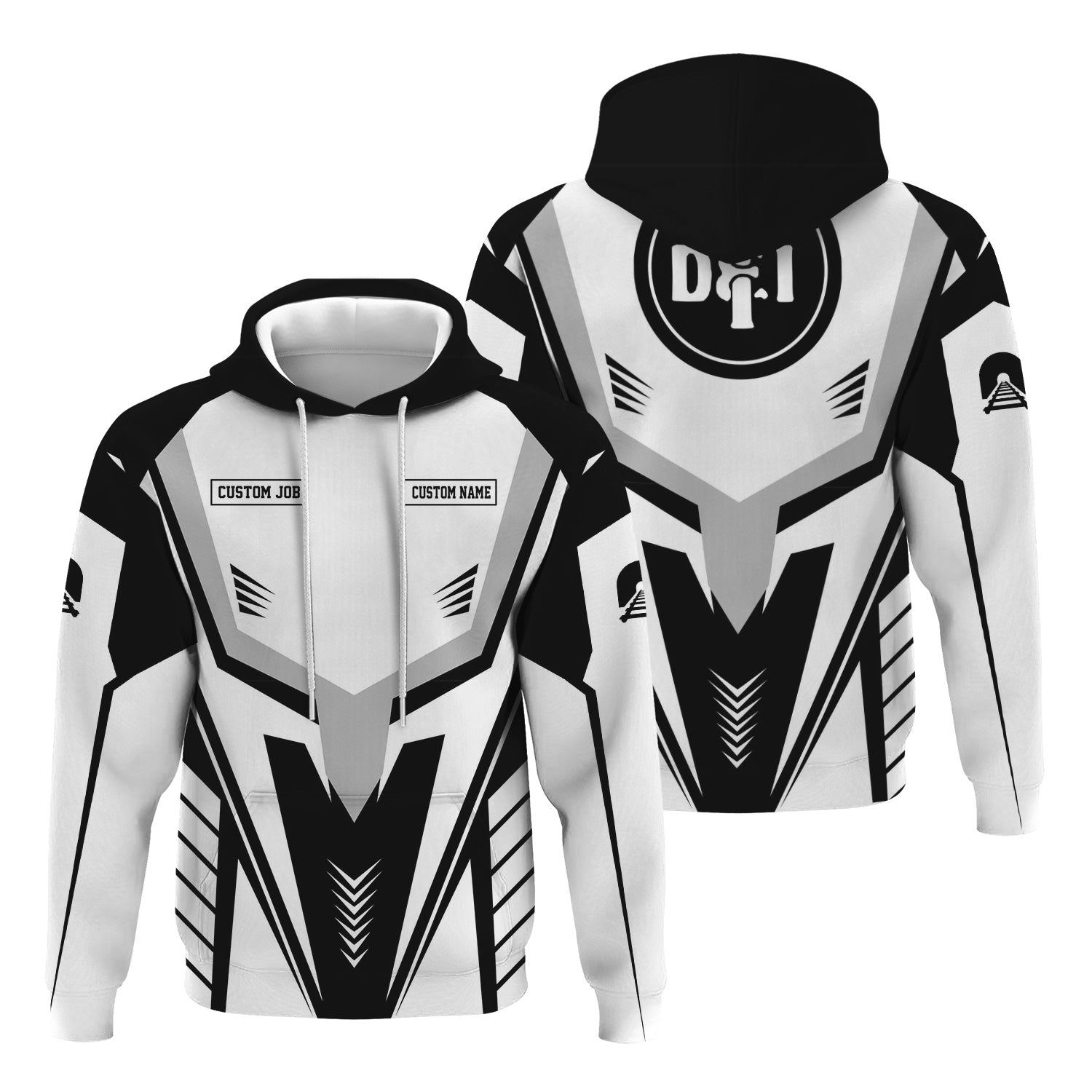 Railspirit Personalized Detroit Toledo And Ironton Railroad Hoodie Workwear-Inspired with Custom Position Train Zip Up Hoodie