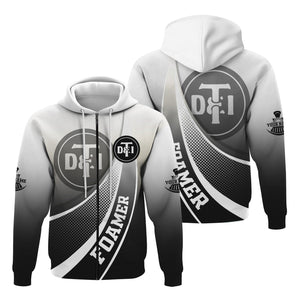 Railspirit Personalized Detroit Toledo And Ironton Railroad Hoodie Railway-Themed Style Zip Up Hoodie Gift Idea For Trainspotter