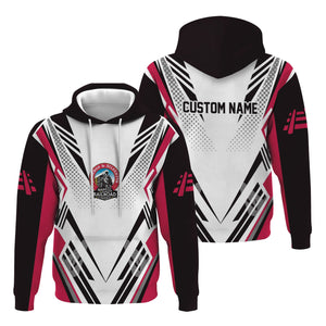 Railspirit Personalized Durango And Silverton Narrow Gauge Railroad Hoodie Railroad Tribute Design Train Zip Up Hoodie for Train Lovers