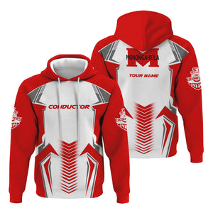 Railspirit Personalized Monongahela Railroad Hoodie Standout Style with Custom Position Train Zip Up Hoodie