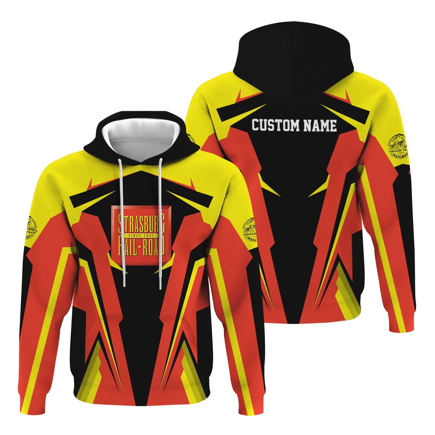 Railspirit Personalized Strasburg Railroad Hoodie Strong Line Style Train Hoodie Gift Idea For Train Lover