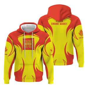 Railspirit Personalized Strasburg Railroad Hoodie Distinctive Flame Style Zip Up Hoodie For Steam Engine Addict