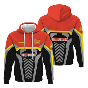 Railspirit Personalized Strasburg Railroad Hoodie Track-Inspired with Custom Job Position Train Zip Up Hoodie