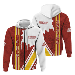 Railspirit Personalized New Hope Railroad Hoodie All Over Printed Unisex Zip Up Hoodie