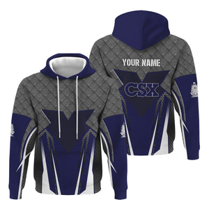 Railspirit Personalized CSX Transportation Railroad Hoodie Rugged Steel Vibes Train Zip Up Hoodie All Over Print