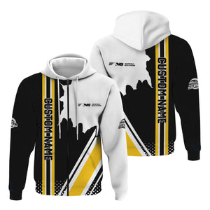 Railspirit Personalized Norfolk Southern Railway Hoodie All Over Printed Unisex Zip Up Hoodie