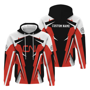 Railspirit Personalized Canadian National Railroad Hoodie Strong Line Style Train Hoodie Gift Idea For Train Lover