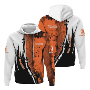 Railspirit Personalized Wheeling And Lake Erie Railroad Hoodie Retro Stitches Design with Custom Position Train Zip Up Hoodie