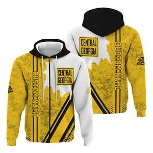 Railspirit Personalized Central of Georgia Railway Hoodie All Over Printed Unisex Zip Up Hoodie