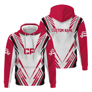 Railspirit Personalized Canadian Pacific Railroad Hoodie Railroad Tribute Design Train Zip Up Hoodie for Train Lovers