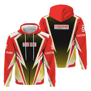 Railspirit Personalized Fleischmann And Western Railroad Hoodie Lightning Graphic Style Zip Up Hoodie Gift Idea For Train Lover