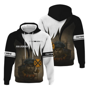 Railspirit Personalized Norfolk Southern Railway Hoodie Angry Train Hoodie Gift Idea For Train Lover
