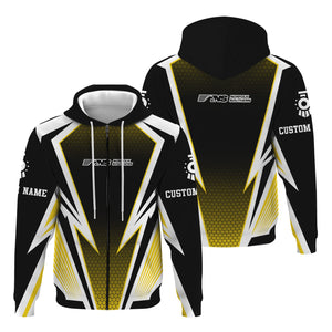 Railspirit Personalized Norfolk Southern Railway Hoodie Lightning Graphic Style Zip Up Hoodie Gift Idea For Train Lover