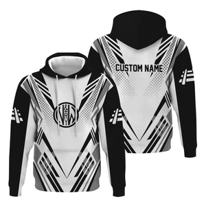 Railspirit Personalized Norfolk and Western Railway Hoodie Railroad Tribute Design N&W Train Zip Up Hoodie for Train Lovers