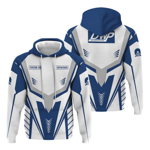 Railspirit Personalized Duluth, Winnipeg and Pacific Railway Hoodie Workwear-Inspired with Custom Position Train Zip Up Hoodie