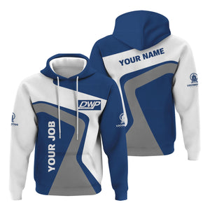 Railspirit Personalized Duluth, Winnipeg and Pacific Railway Hoodie Unique Design with Custom Job Position Train Zip Up Hoodie