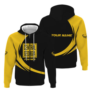 Railspirit Personalized Central of Georgia Railway Hoodie Unique Graphic Style Zip Up Hoodie For Train Enthusiasts