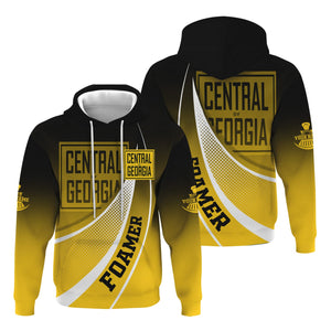 Railspirit Personalized Central of Georgia Railway Hoodie Railway-Themed Style Zip Up Hoodie Gift Idea For Trainspotter