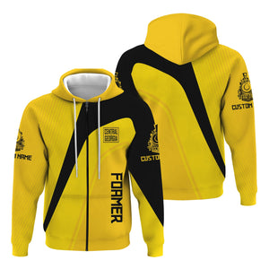 Railspirit Personalized Central of Georgia Railway Hoodie Vibrant Striking Style Zip Up Hoodie For Rail Enthusiasts
