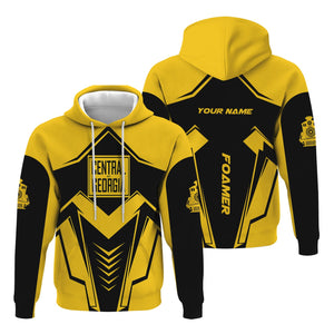 Railspirit Personalized Central of Georgia Railway Hoodie Railway Trainspotter Style Zip Up Hoodie Gift Idea For Foamers