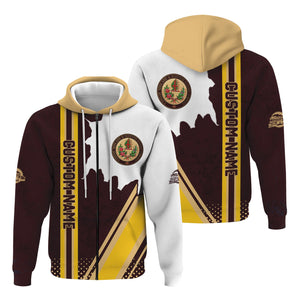 Railspirit Personalized London, Midland and Scottish Railway Hoodie All Over Printed Unisex Zip Up Hoodie