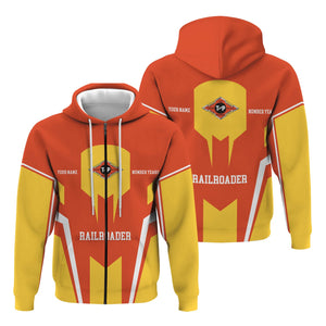 Railspirit Personalized Texas and Pacific Railway Hoodie Custom Year Railroader Zip Up Hoodie Gift Idea For Train Lover