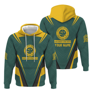 Railspirit Personalized Southern Railway U.S Hoodie Railway Inspired Apparel SOU Train Zip Up Hoodie For Train Lovers