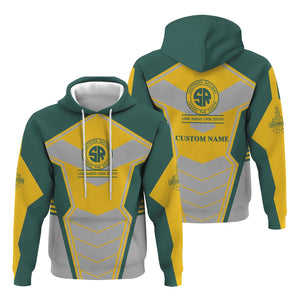 Railspirit Personalized Southern Railway U.S Hoodie Engine-Inspired Style SOU Train Zip Up Hoodie for Railroad Fanatic