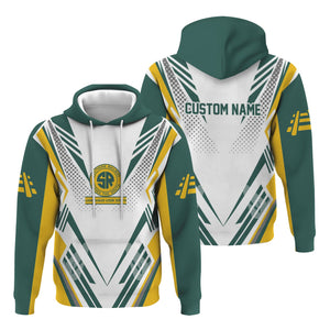 Railspirit Personalized Southern Railway U.S Hoodie Railroad Tribute Design SOU Train Zip Up Hoodie for Train Lovers