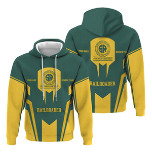 Railspirit Personalized Southern Railway U.S Hoodie Custom Year Railroader SOU Zip Up Hoodie Gift Idea For Train Lover