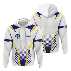 Railspirit Personalized Santa Fe Railway Hoodie Unisex Atchison, Topeka and Santa Fe Railway Train Zip Hoodie All Over Print