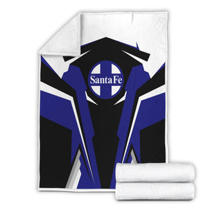 Railspirit Personalized Santa Fe Railway Blanket Atchison, Topeka and Santa Fe Railway Strong Line Train Blanket Gift Idea For Train Lover