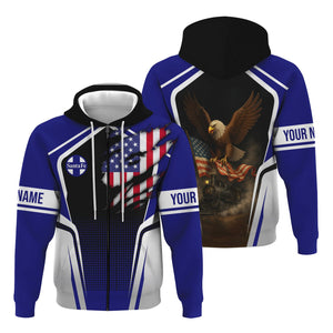 Railspirit Personalized Santa Fe Railway Hoodie American Eagle Vintage Train Atchison, Topeka and Santa Fe Railway Zip Up Hoodie