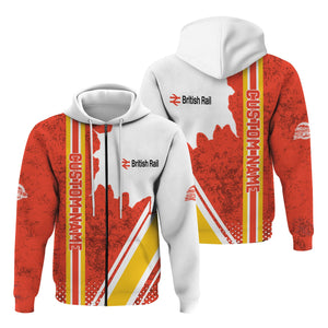 Railspirit Personalized British Railway Hoodie All Over Printed Unisex Zip Up Hoodie