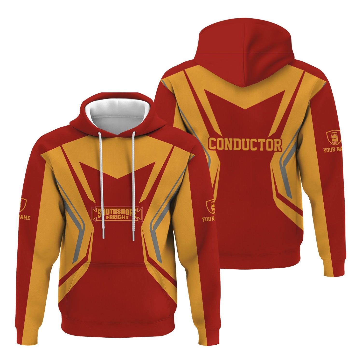 Railspirit Personalized Chicago South Shore and South Bend Railroad Hoodie Unique Style with Custom Job Train Zip Up Hoodie