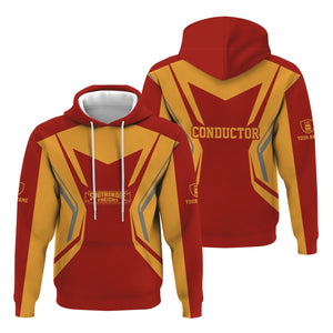 Railspirit Personalized Chicago South Shore and South Bend Railroad Hoodie Unique Style with Custom Job Train Zip Up Hoodie