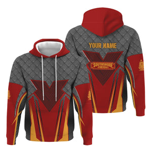 Railspirit Personalized Chicago South Shore and South Bend Railroad Hoodie Rugged Steel Vibes Train Zip Up Hoodie All Over Print