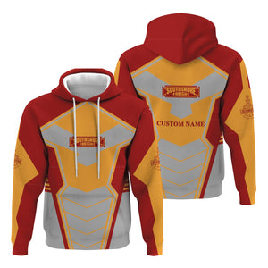 Railspirit Personalized Chicago South Shore and South Bend Railroad Hoodie Engine-Inspired Style Train Zip Up Hoodie for Railroad Fanatic