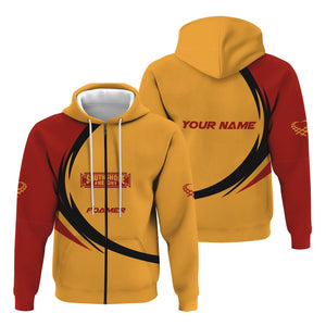 Railspirit Personalized Chicago South Shore and South Bend Railroad Hoodie Unique Graphic Style Zip Up Hoodie For Train Enthusiasts