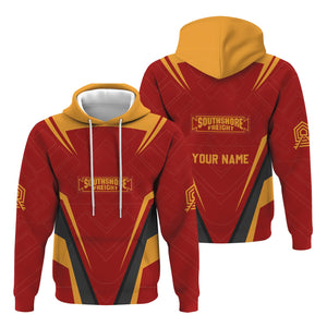 Railspirit Personalized Chicago South Shore and South Bend Railroad Hoodie Railway Inspired Apparel Train Zip Up Hoodie For Train Lovers