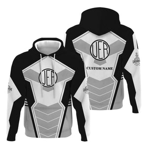 Railspirit Personalized Union Electric Railway Hoodie Engine-Inspired Style Train Zip Up Hoodie for Railroad Fanatic