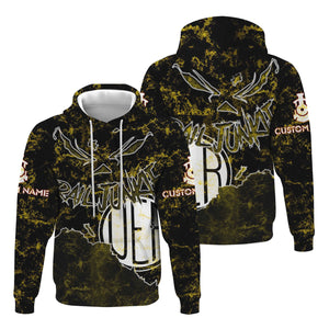 Railspirit Personalized Union Electric Railway Hoodie Torn Graphic Style Train Zip Up Hoodie For Rail Junkie