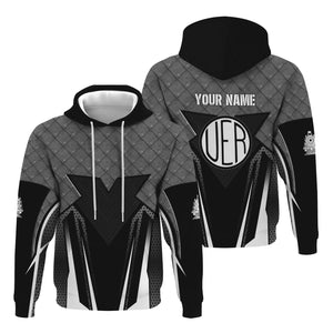 Railspirit Personalized Union Electric Railway Hoodie Rugged Steel Vibes Train Zip Up Hoodie All Over Print