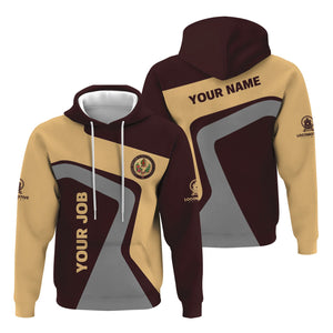 Railspirit Personalized London, Midland and Scottish Railway Hoodie Unique Design with Custom Job Position Train Zip Up Hoodie