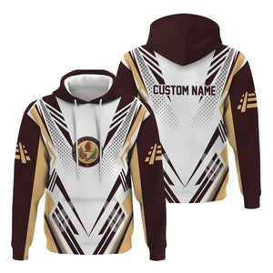 Railspirit Personalized London, Midland and Scottish Railway Hoodie Railroad Tribute Design Train Zip Up Hoodie for Train Lovers