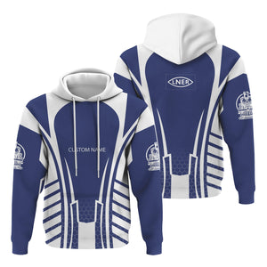 Railspirit Personalized London and North Eastern Railway Hoodie Striped Railroad Style Train Zip Up Hoodie All Over Print