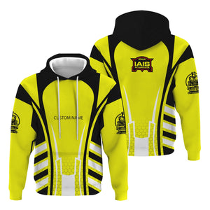 Railspirit Personalized Iowa Interstate Railroad Hoodie Striped Railroad Style IAIS Train Zip Up Hoodie All Over Print