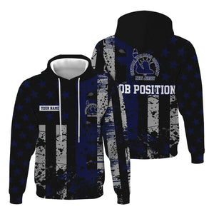 Railspirit Personalized Jersey Central Railroad Hoodie Artistic Paint American Flag Style CNJ Train Zip Up Hoodie