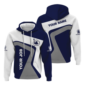 Railspirit Personalized Jersey Central Railroad Hoodie Unique Design with Custom Job Position CNJ Train Zip Up Hoodie