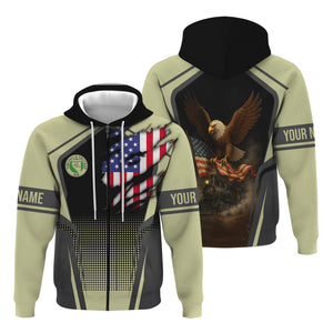 Railspirit Personalized Virginia & Truckee Railroad Hoodie American Eagle Vintage Train Zip Up Hoodie